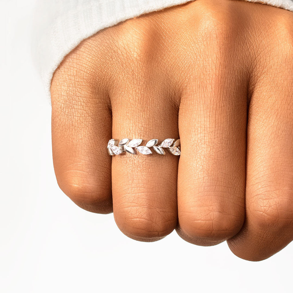 Be-Leaf In Yourself Leaf Branch Ring