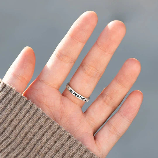 I Think About You Every Daisy Ring-Love From Mom