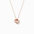 Mother Daughter Love Forever Interlocking Necklace