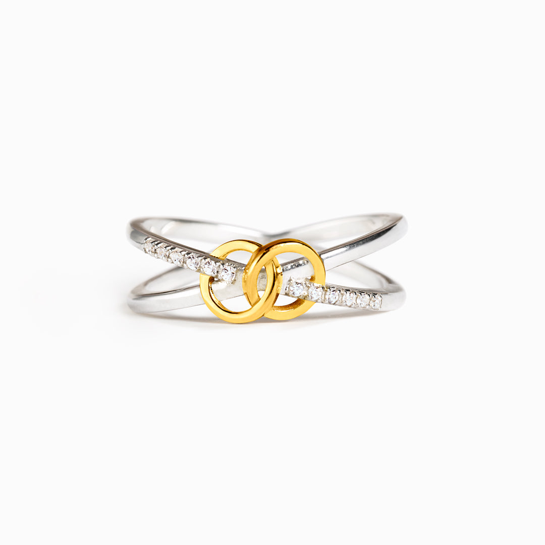 Linked Together Interlocking Ring