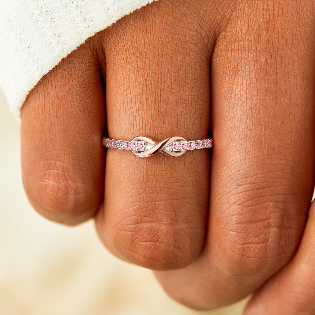 Linked Together Love Forever Infinity Ring