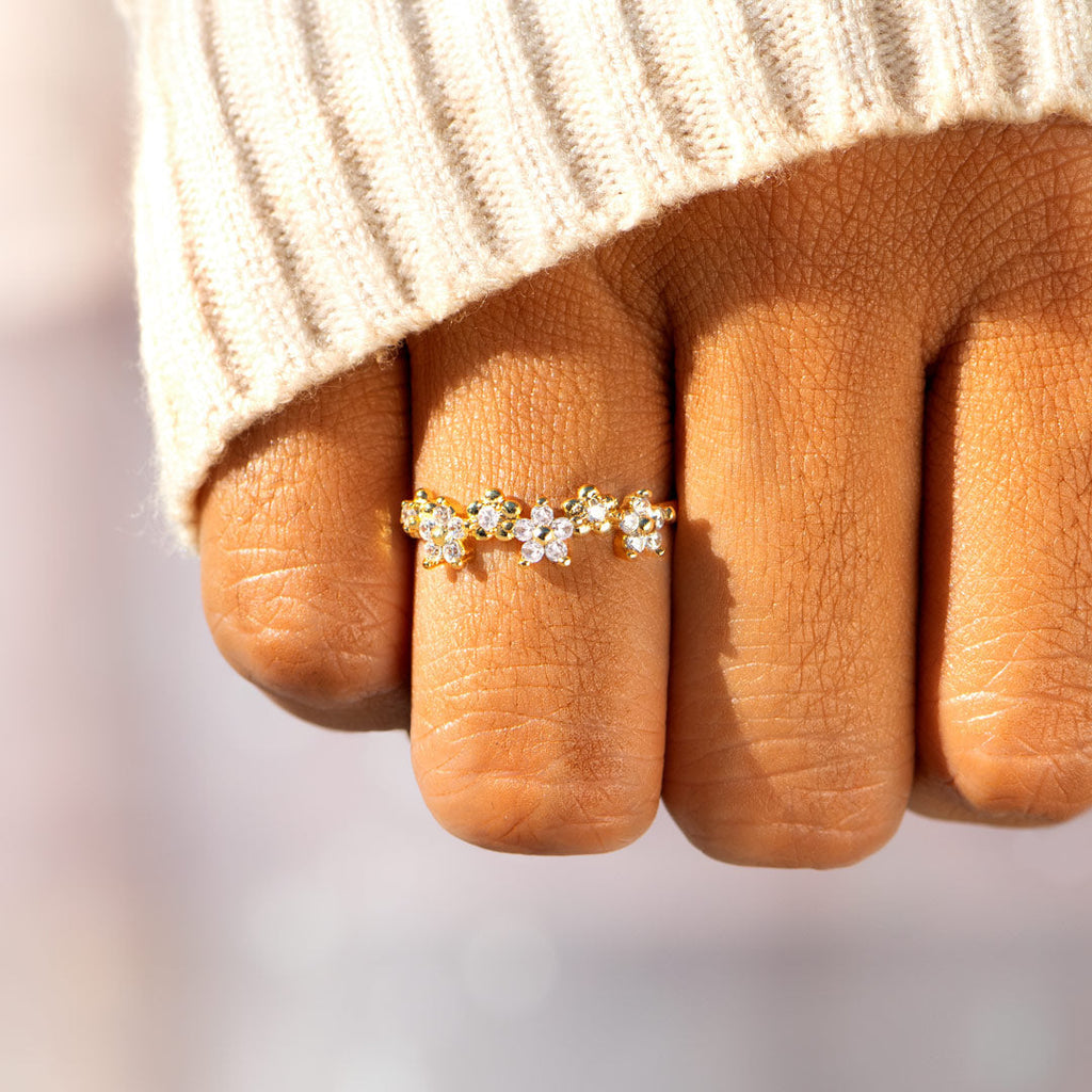 Different Flower From The Same Garden Floral Ring
