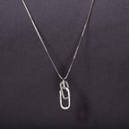 Linked Together Rectangle Interlocking Necklace