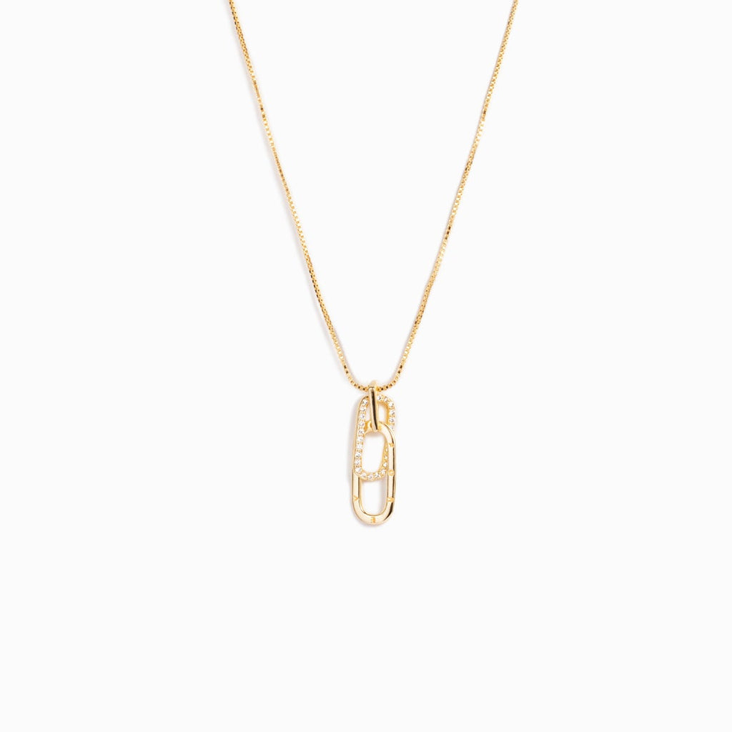 Linked Together Rectangle Interlocking Necklace