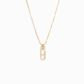 Linked Together Rectangle Interlocking Necklace