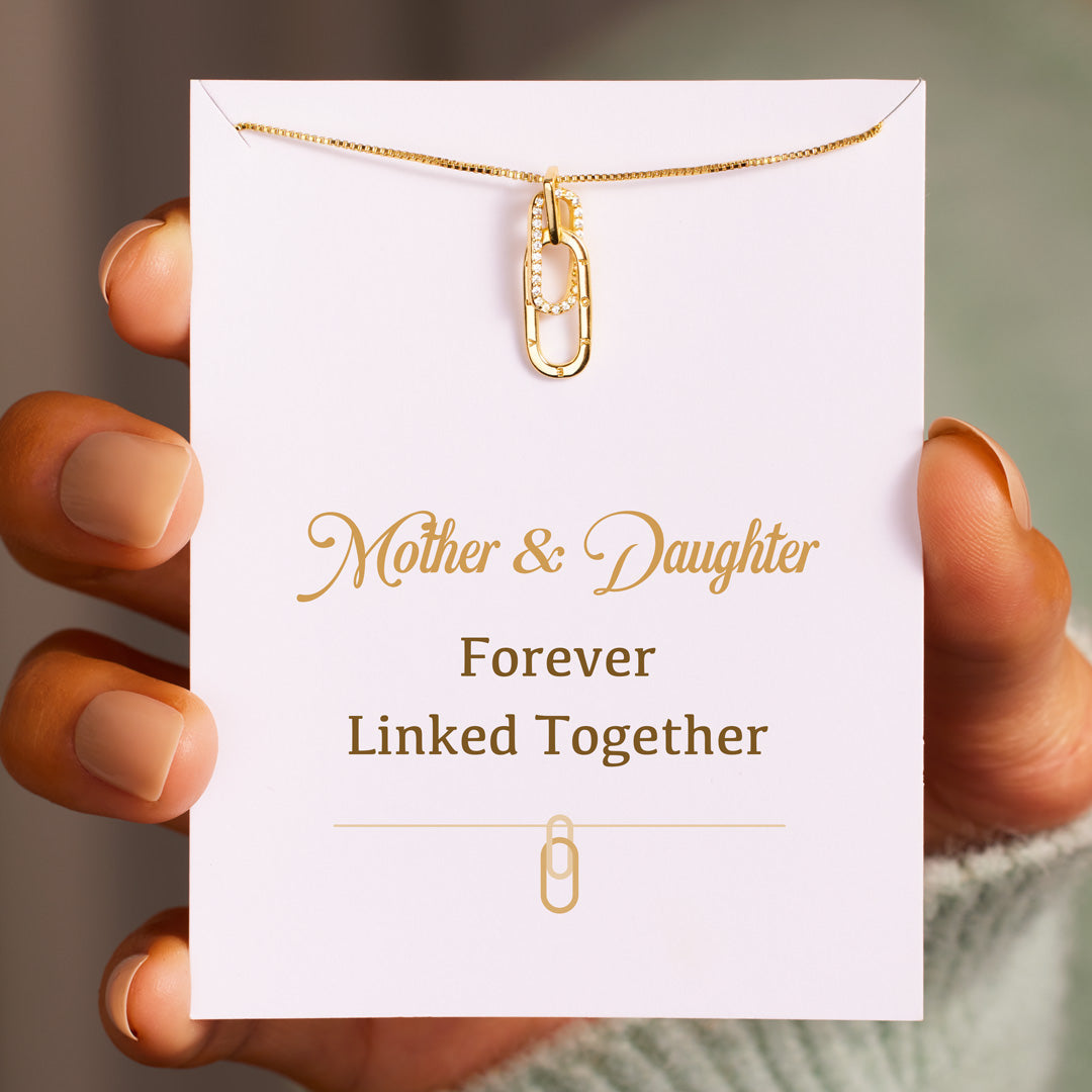 Linked Together Rectangle Interlocking Necklace