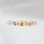 Be Safe And Happy Safety Pin Ring