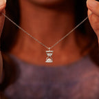 To My Wife Hourglass Necklace