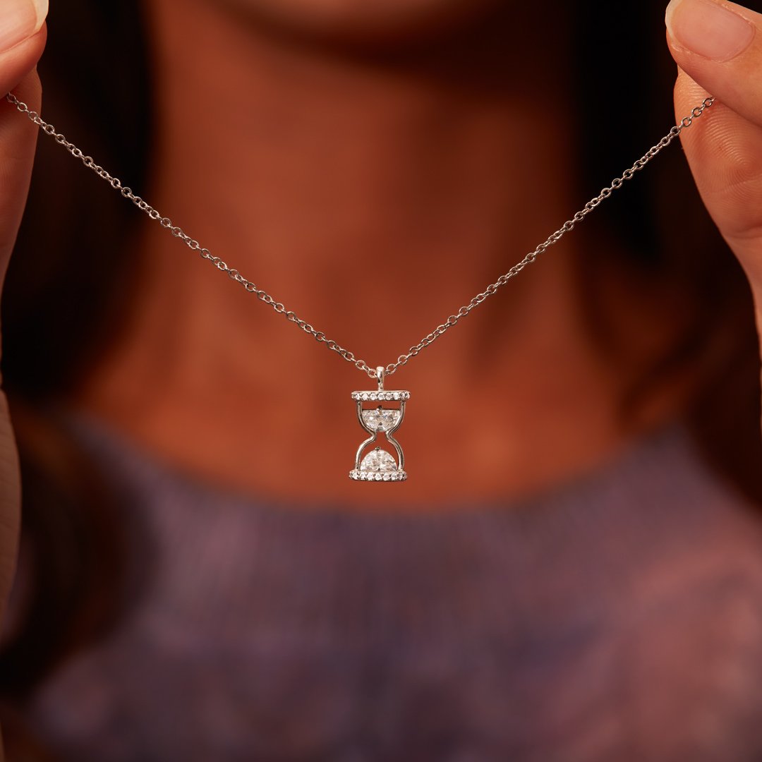 To My Wife Hourglass Necklace