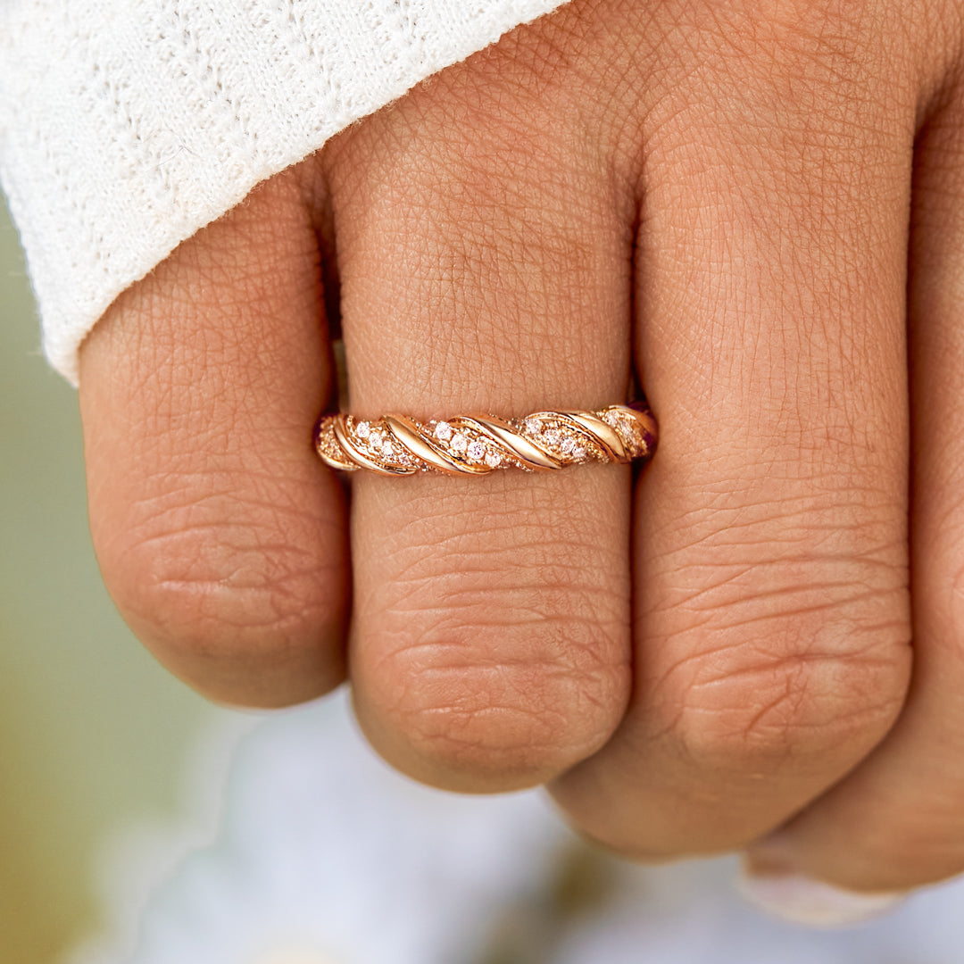 Sisters For Eternity Infinity Twisted Gold Ring