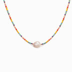 Rainbow Pearl Necklace