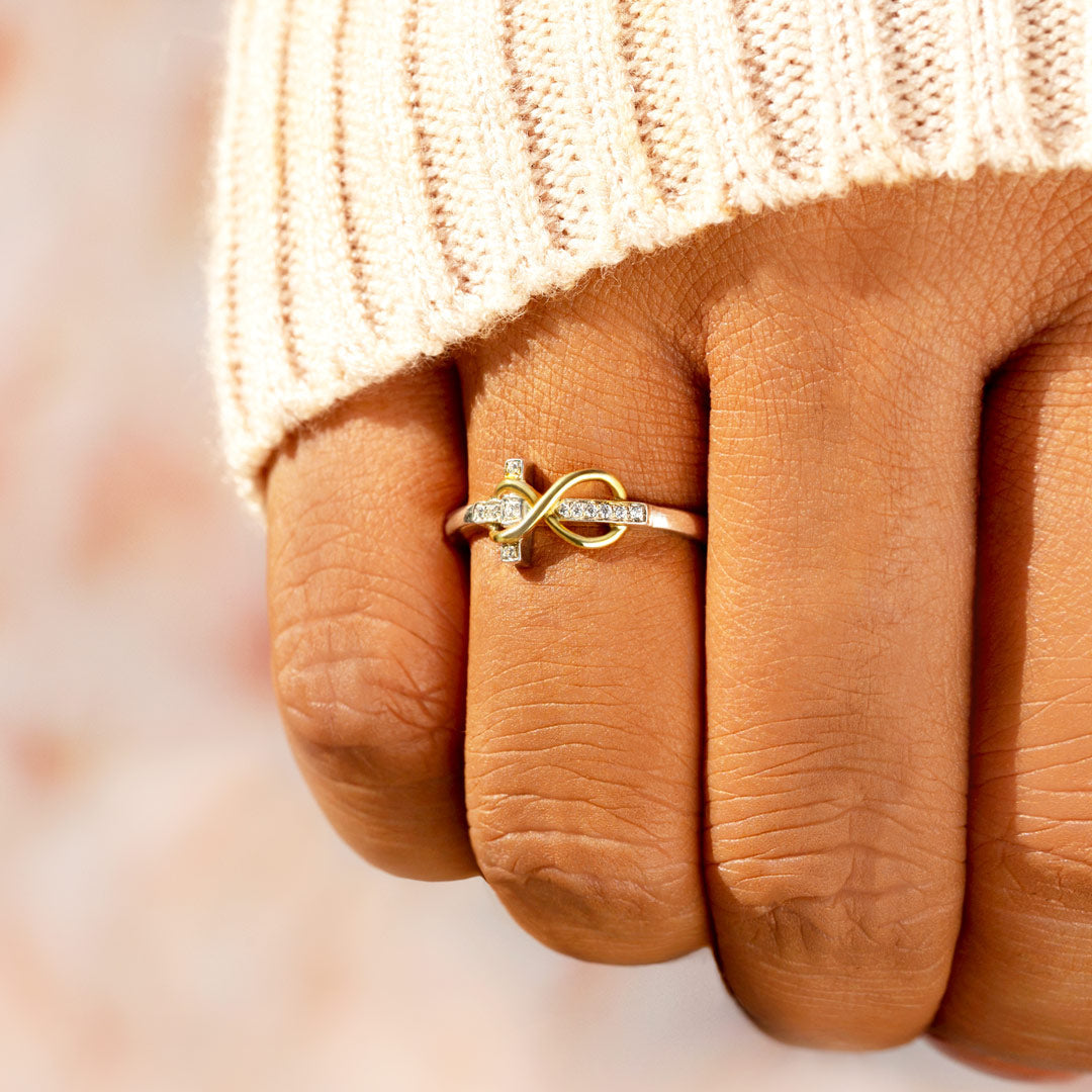 Family Together Forever Infinity Cross Band