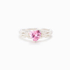 Love Keeps Us Together Bonded Heart Ring