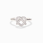 Sister Pretzel Heart Ring