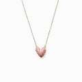 It Takes A Village Packed Pavé Heart Necklace