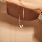 It Takes A Village Packed Pavé Heart Necklace