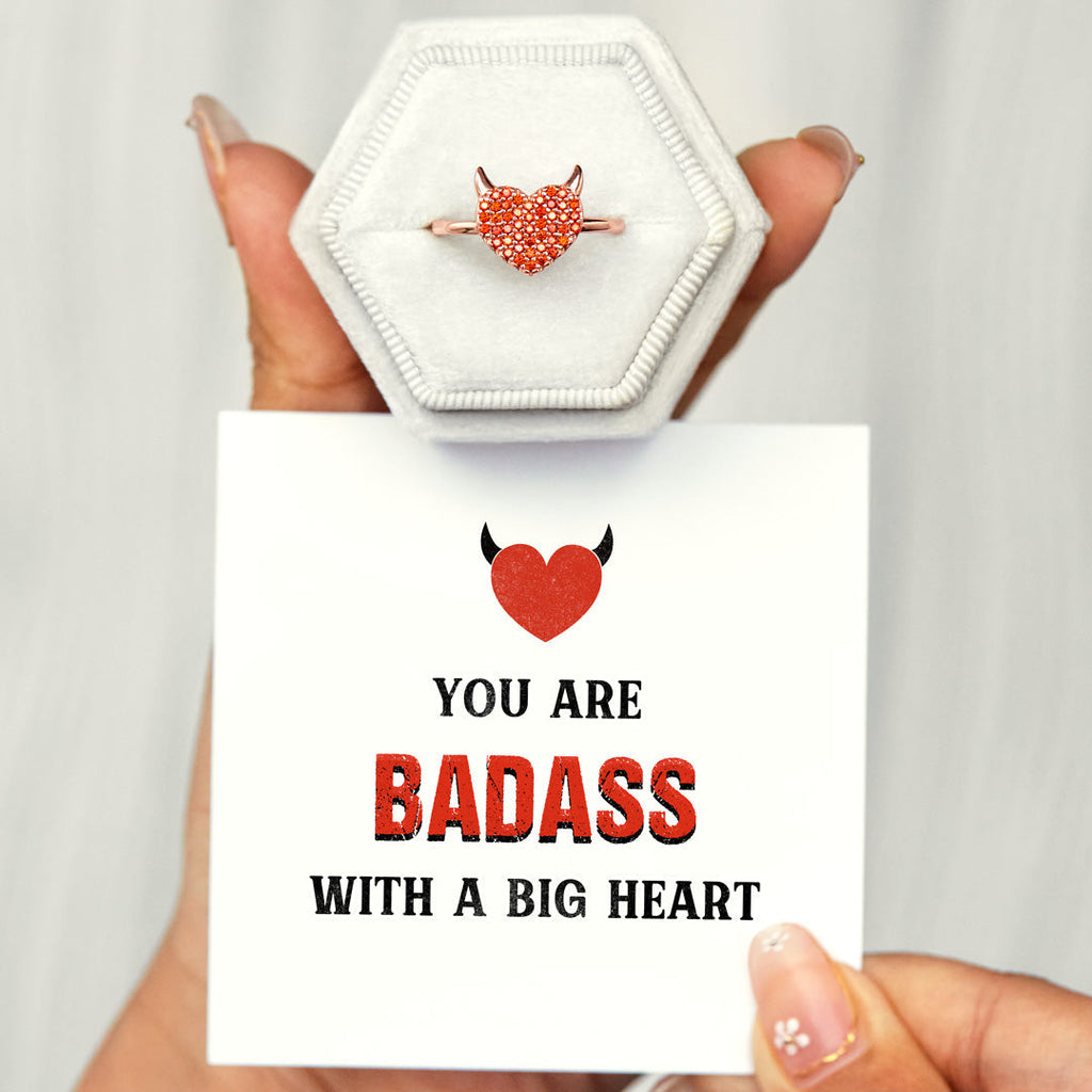 You're Badass With A Big Heart Devil Ring