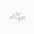 Grow Through What You Go Through Leaf Rings S925