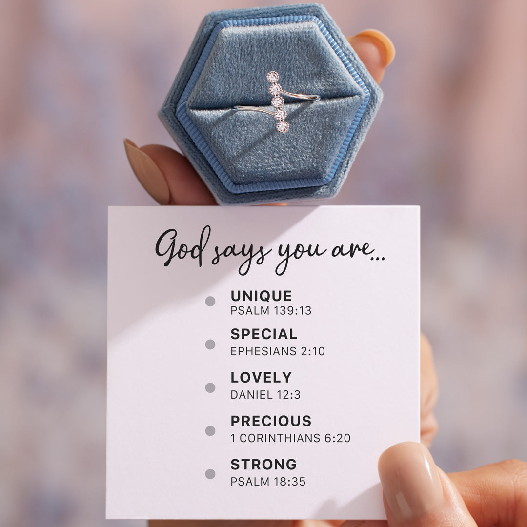 God Says You Are... Dots Ring