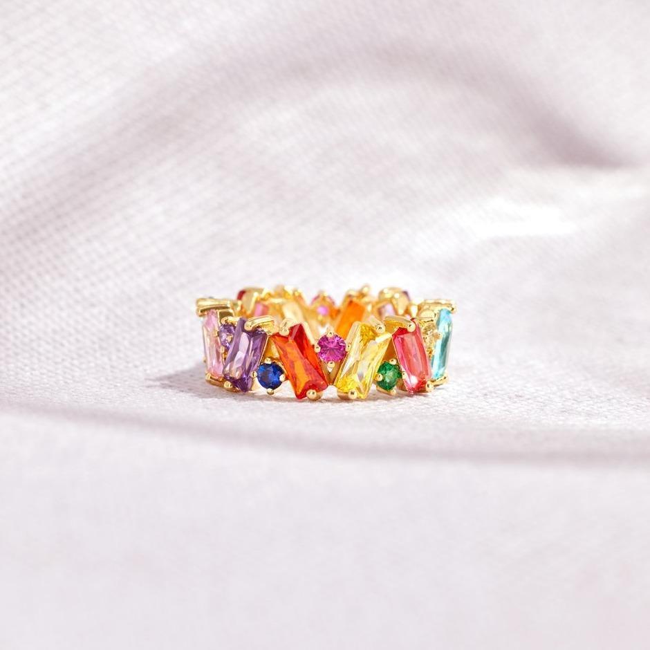 Stepping Stones Rainbow Ring Band