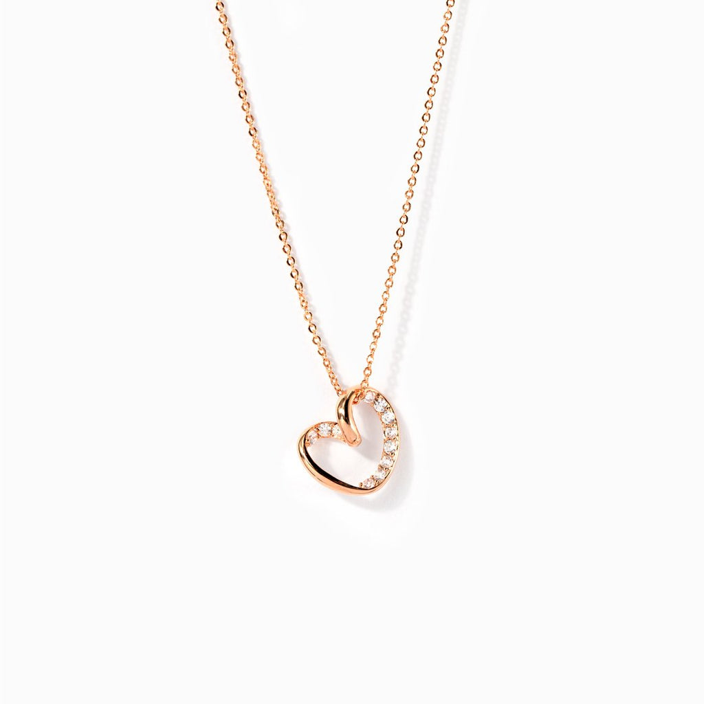 My Beautiful Granddaughter Twist Pave Heart Necklace