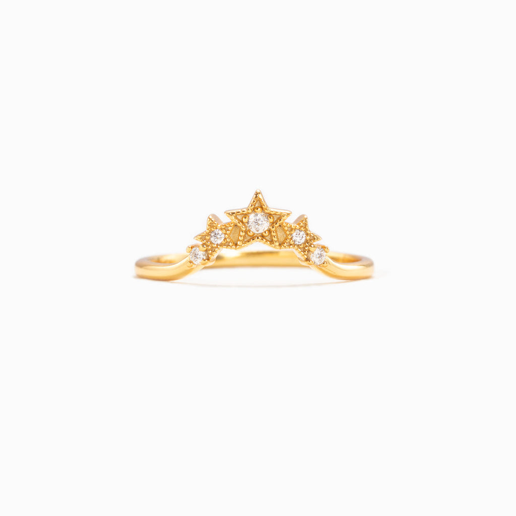 Si-Star Crown Of Stars Ring