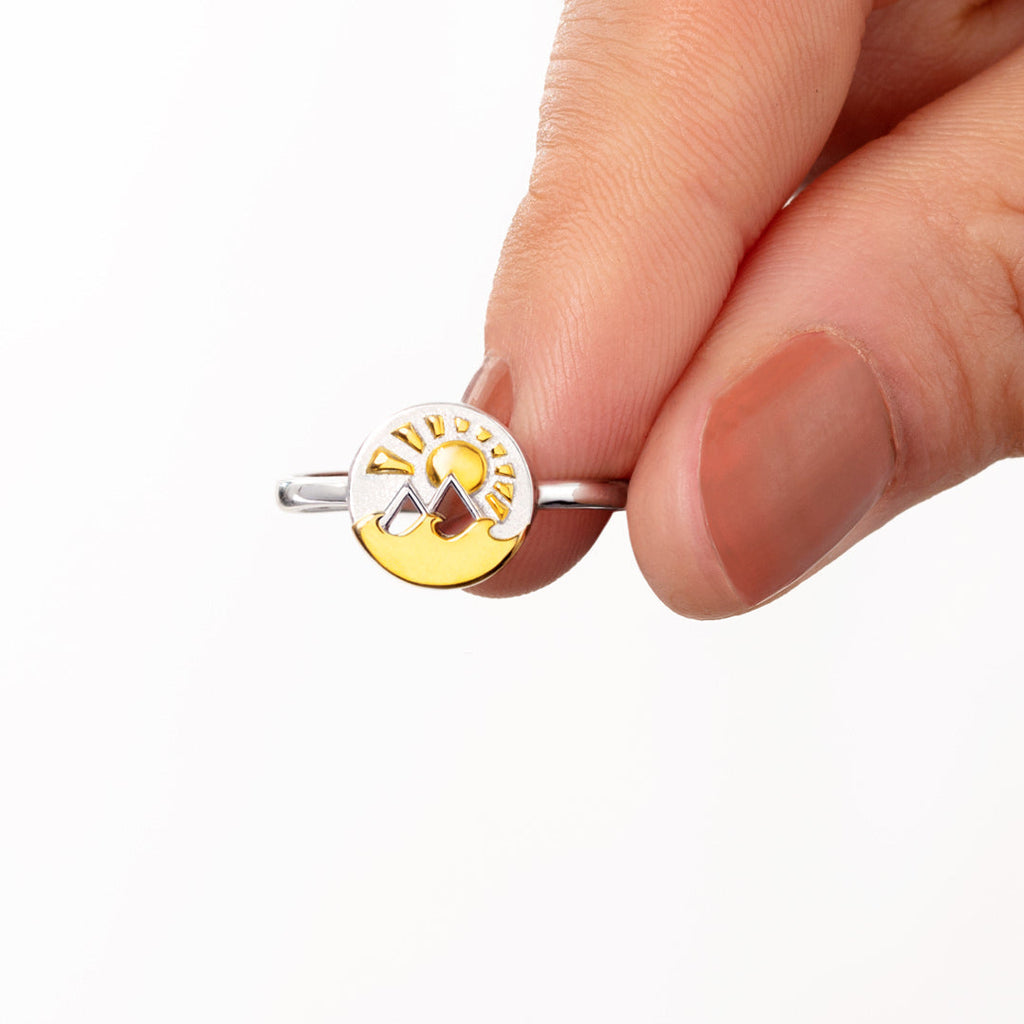 Highest Peak Furthest Shore Mountain & Ocean Ring