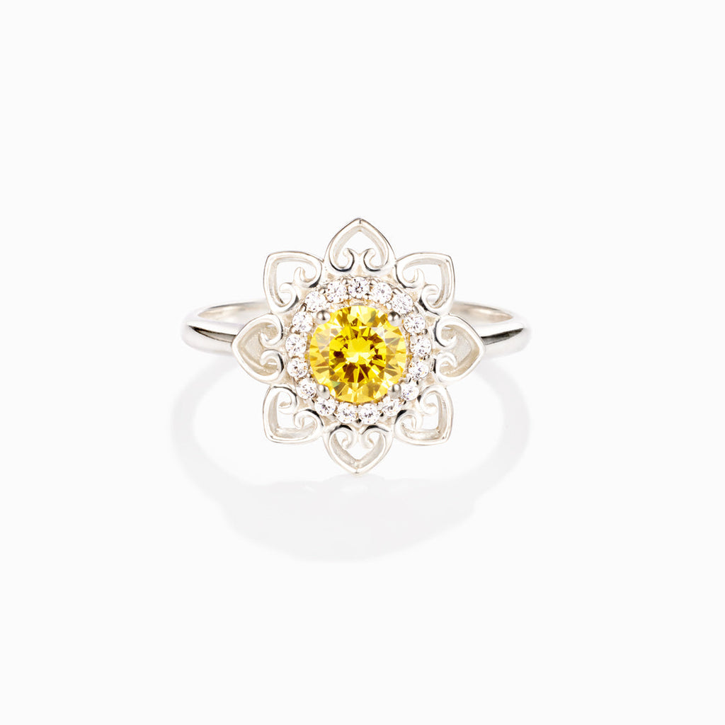 Don't Worry Be Hippie Mandala Ring