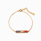 After Every Storm There Is A Rainbow Bar Bracelet