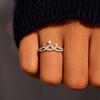 Queen Minimalist Crown Ring