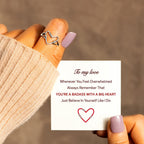 My Love You're Badass With A Big Heart Wire Ring