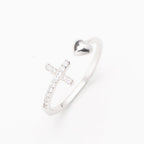 Pray Through It Cross & Heart Ring
