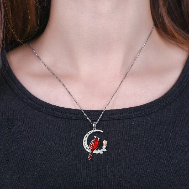 Cardinal Heart Pendant NecklaceThe Best Gifts For Your Loved Ones