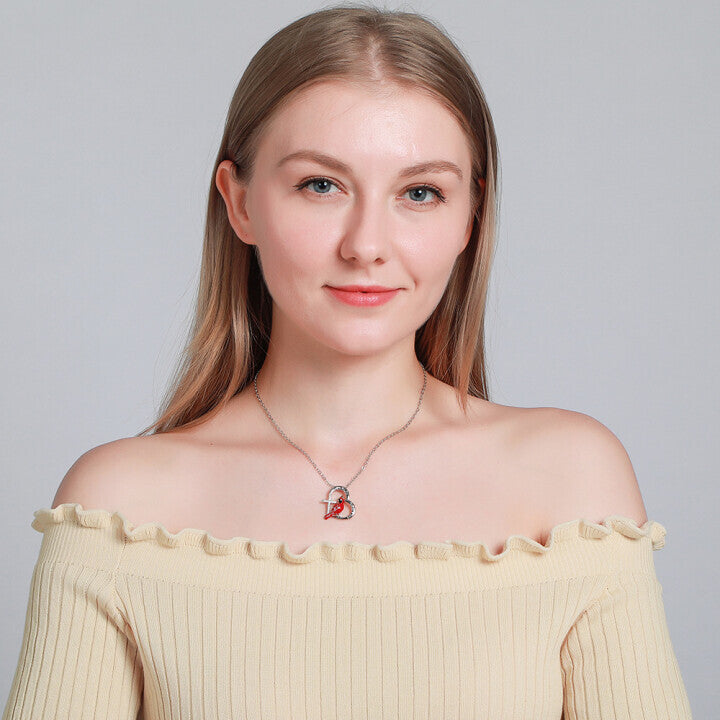 Cardinal Heart Pendant NecklaceThe Best Gifts For Your Loved Ones