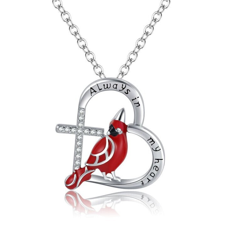 Cardinal Heart Pendant NecklaceThe Best Gifts For Your Loved Ones