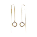 Tassel Threading Long Chain Earrings