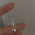 Blue Aura Dream Catcher Necklace