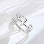 Christmas SaleTo My Daughter "Pray Through It" Twin Band Cross Ring