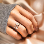 Christmas SaleTo My Daughter "Pray Through It" Twin Band Cross Ring