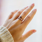 Christmas SaleTo My Daughter "Pray Through It" Twin Band Cross Ring