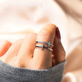 Christmas SaleTo My Daughter "Pray Through It" Twin Band Cross Ring