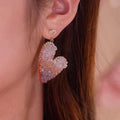 Crystal Heart Gradient Earrings