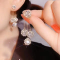 Crystal string earrings