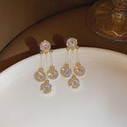 Crystal string earrings