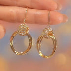 Sparkling Circle Earrings