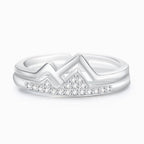 To My Daughter The Climb Pave Mountain Ring