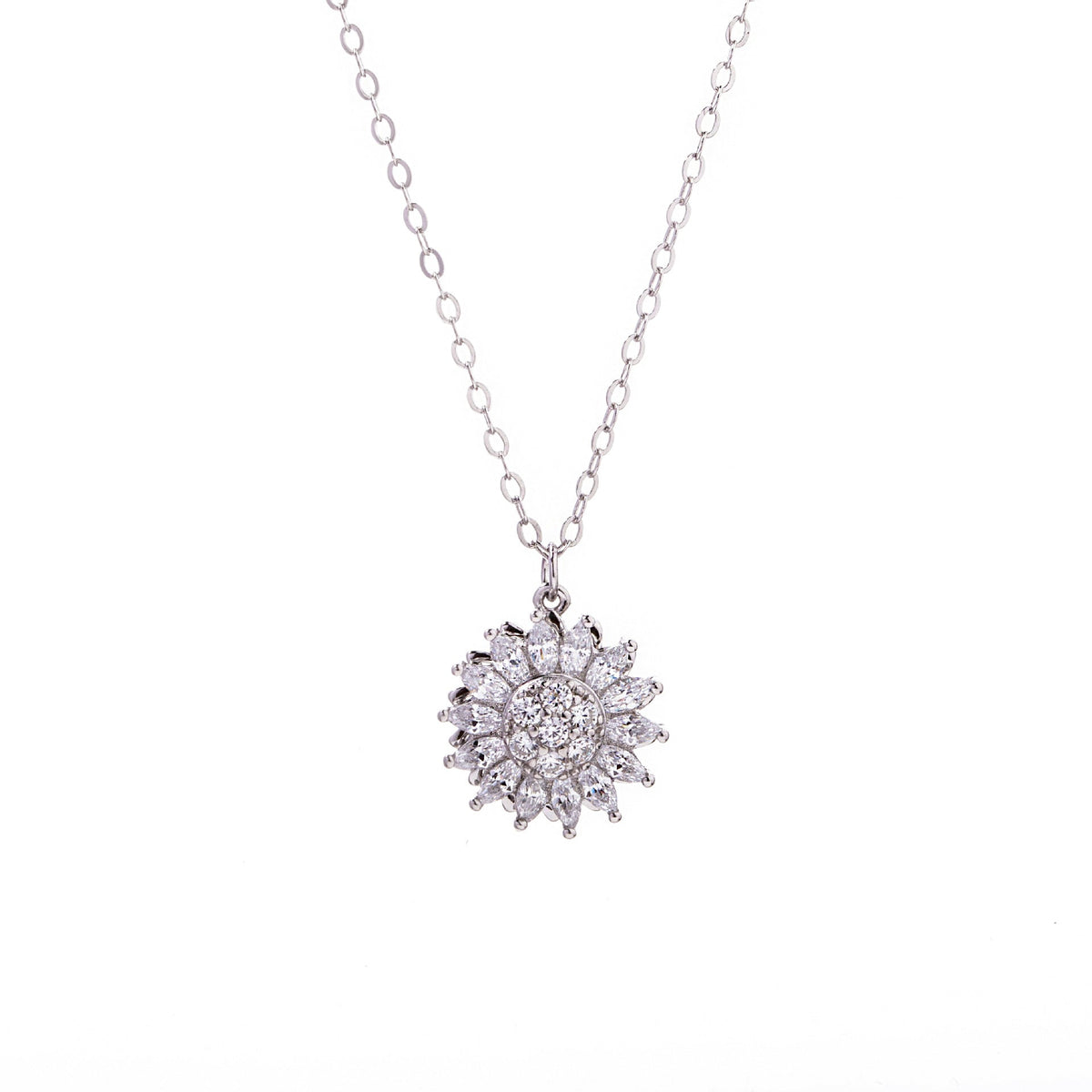 Spinning Sunflower Necklace