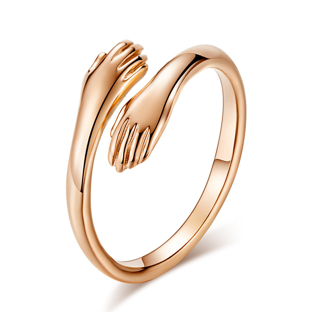 Sterling Silver Hug Ring