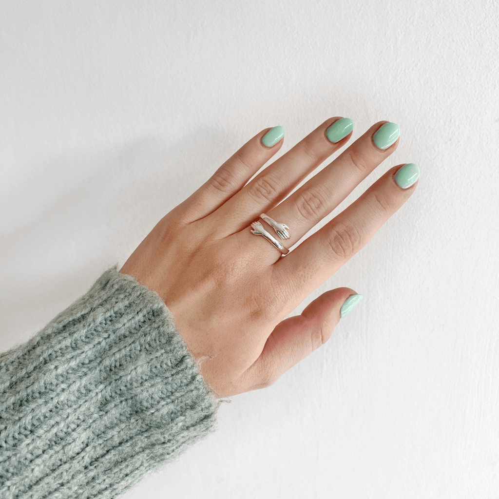Sterling Silver Hug Ring