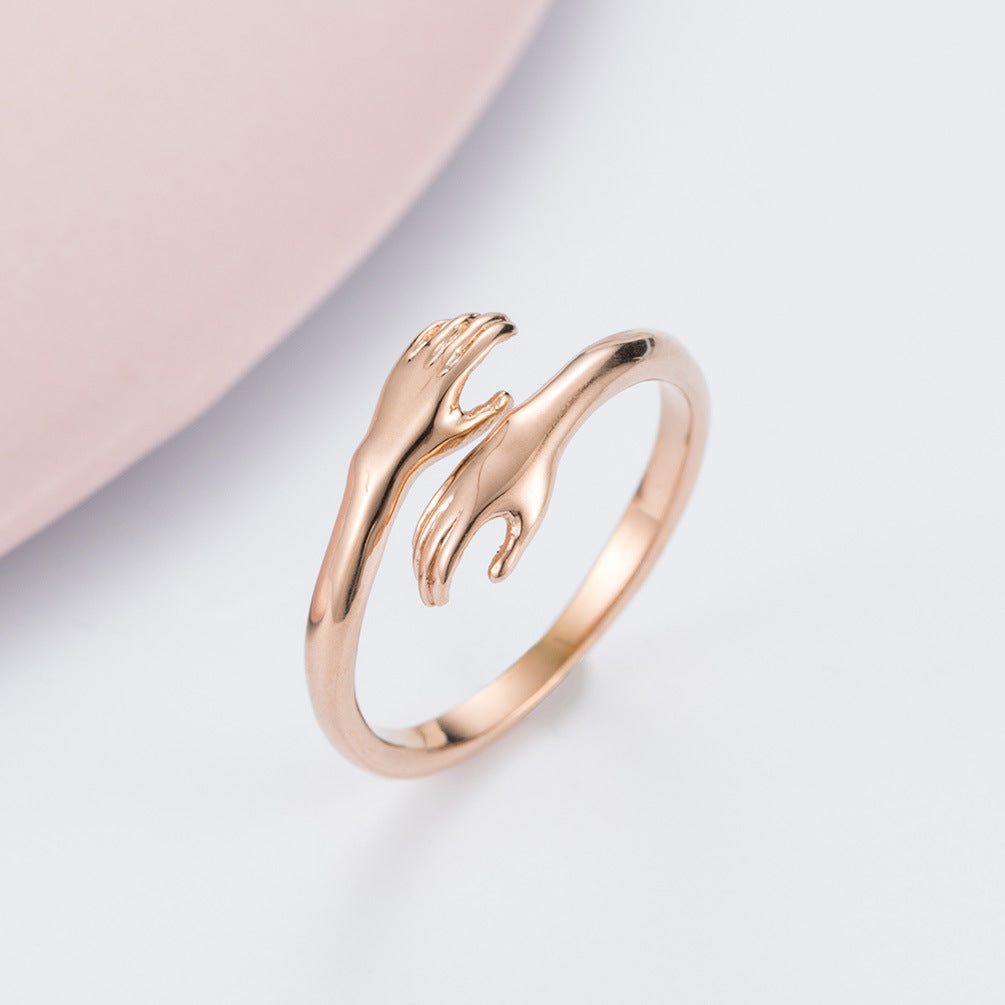 Sterling Silver Hug Ring